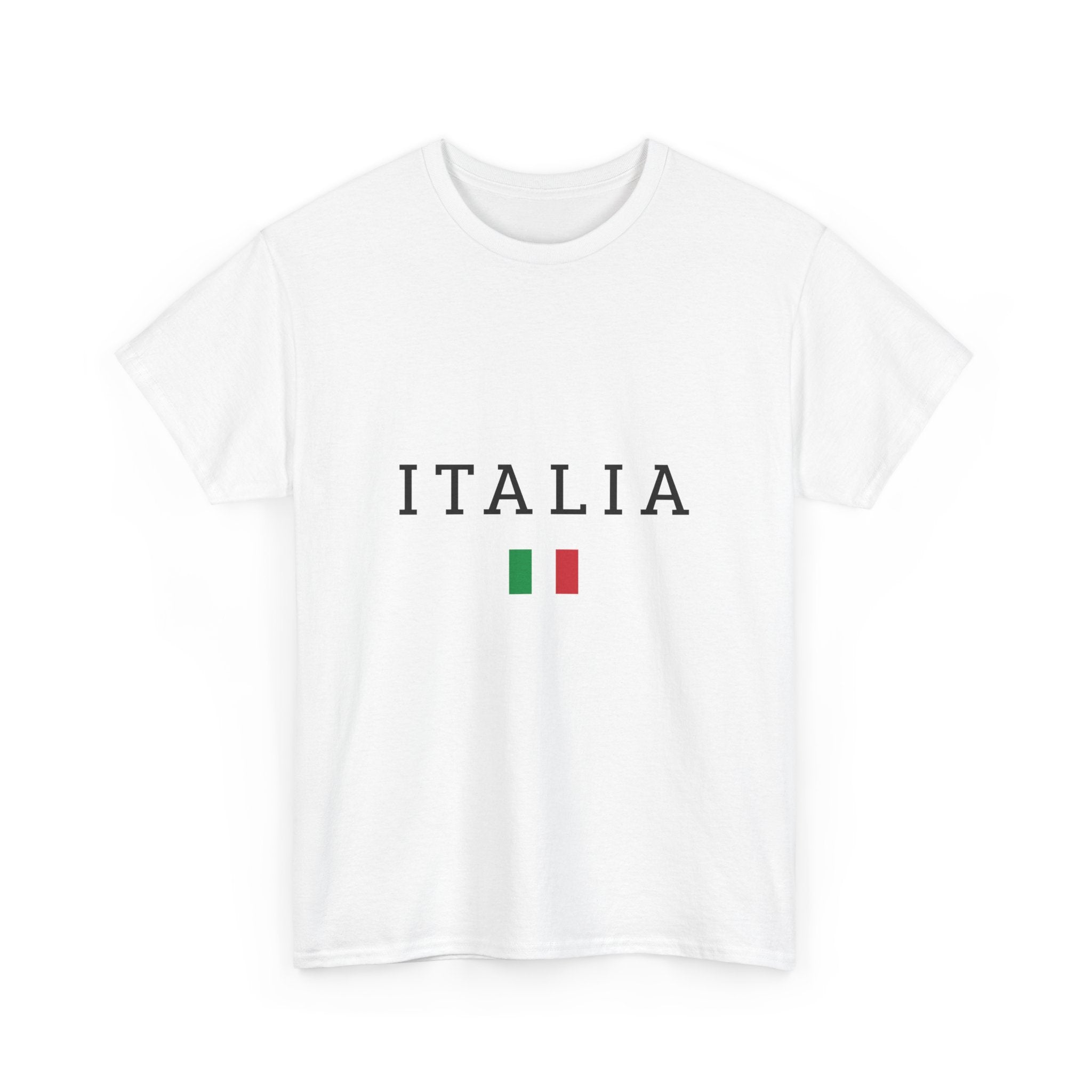 Italia Unisex Heavy Cotton Tee, Casual Wear, Travel Souvenir, Italian Pride Tee, Gift for Italy Lovers, Summer Fashion
