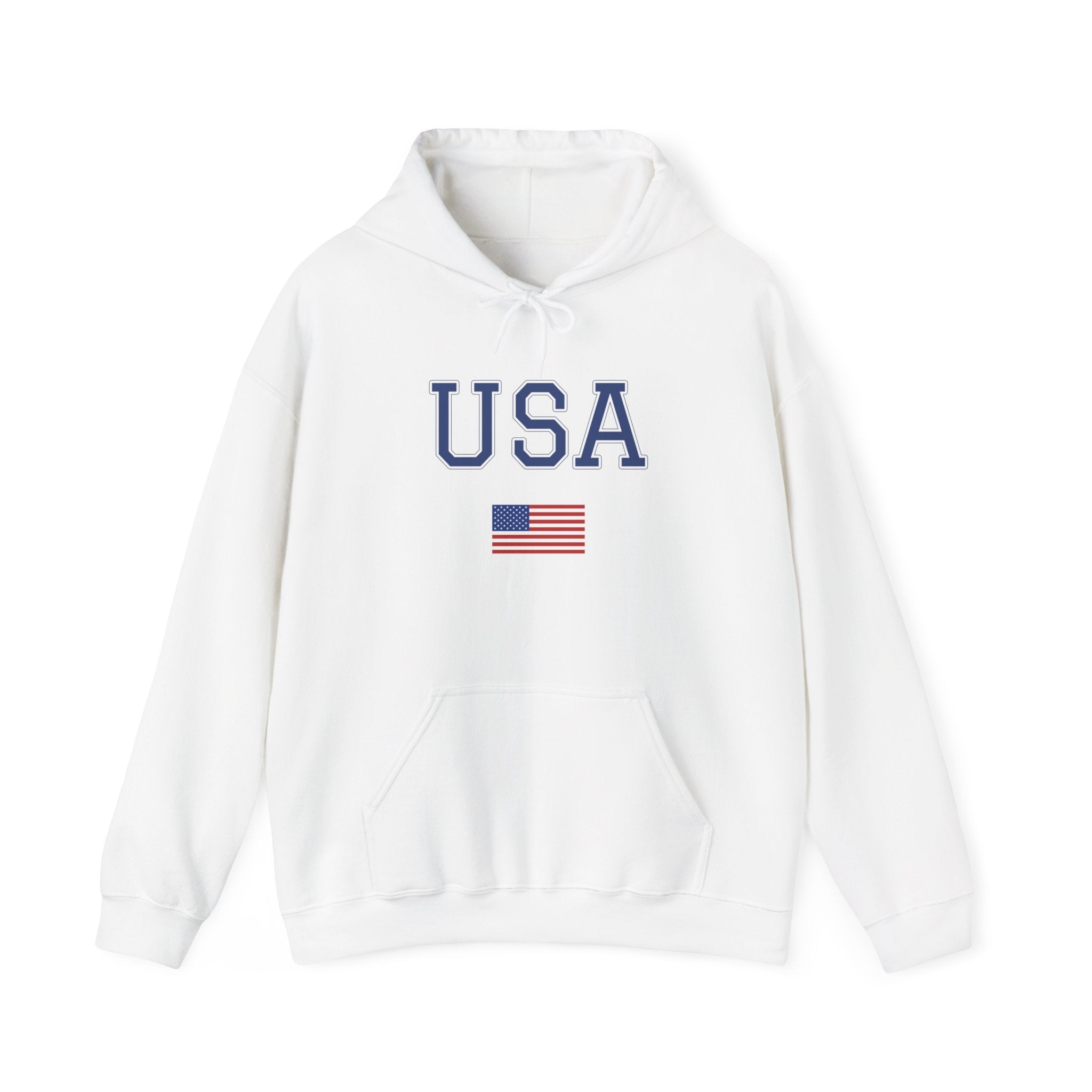 USA Flag Unisex Hoodie - Soft, Sportswear, Casual Wear, Perfect for Holidays, Gift for Patriot or Traveler