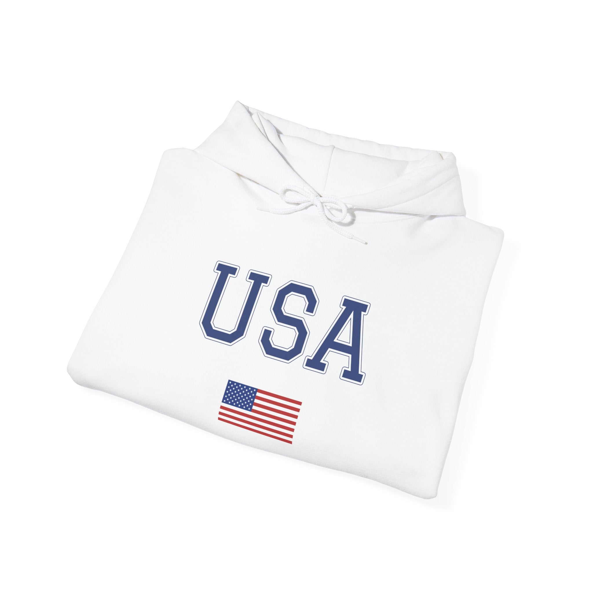 USA Flag Unisex Hoodie - Soft, Sportswear, Casual Wear, Perfect for Holidays, Gift for Patriot or Traveler
